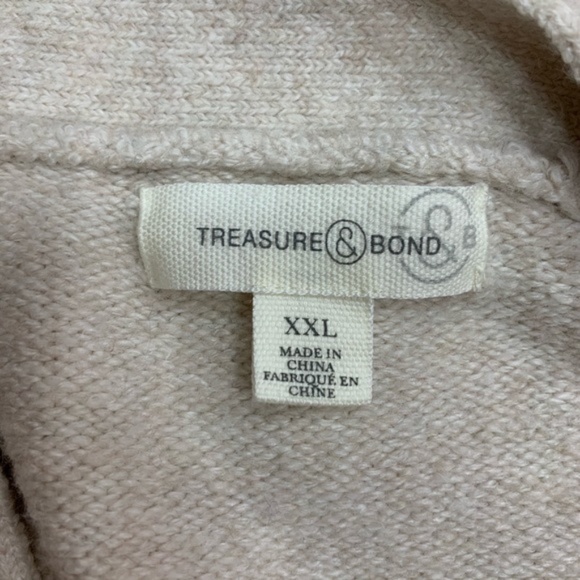 Treasure & Bond Throw-On Cotton & Wool Blend Cardigan - Picture 5 of 6